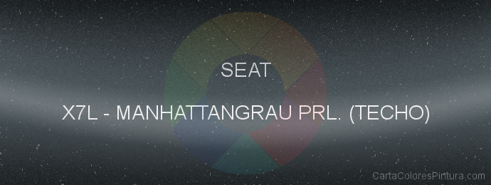 Pintura Seat X7L Manhattangrau Prl. (techo)