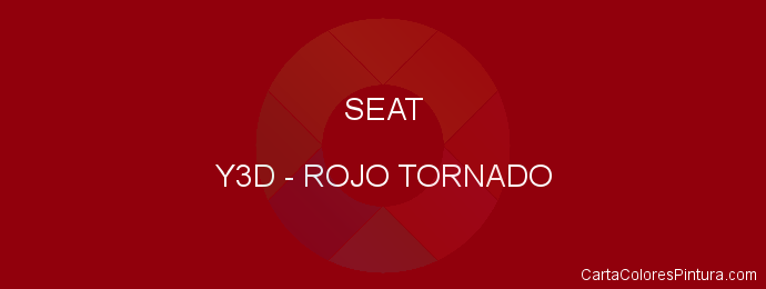 Pintura Seat Y3D Rojo Tornado