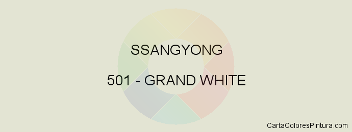 Pintura Ssangyong 501 Grand White