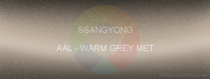 Pintura Ssangyong AAL Warm Grey Met.