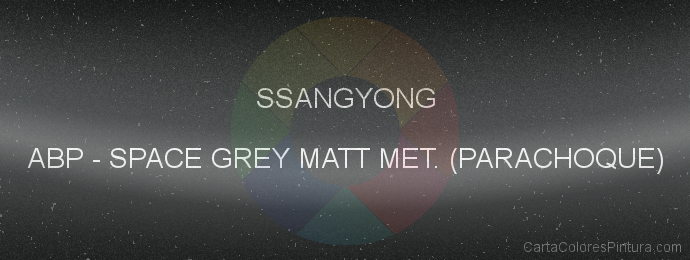 Pintura Ssangyong ABP Space Grey Matt Met. (parachoque)