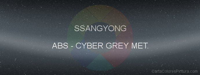 Pintura Ssangyong ABS Cyber Grey Met.