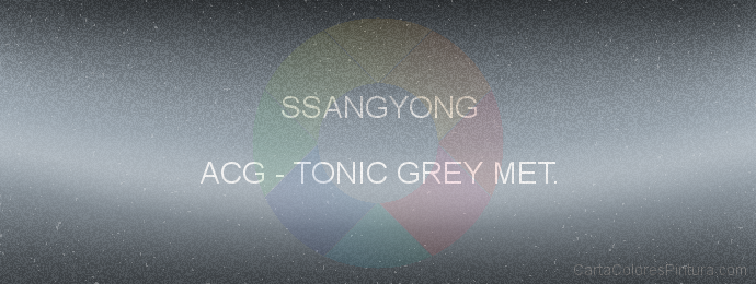 Pintura Ssangyong ACG Tonic Grey Met.