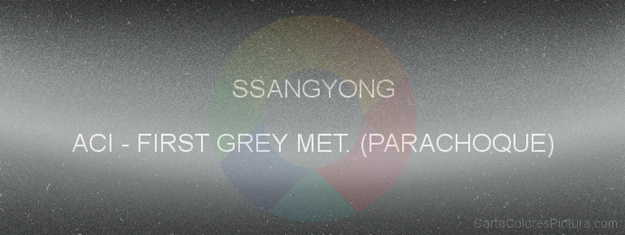 Pintura Ssangyong ACI First Grey Met. (parachoque)