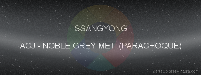 Pintura Ssangyong ACJ Noble Grey Met. (parachoque)