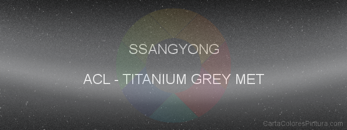 Pintura Ssangyong ACL Titanium Grey Met