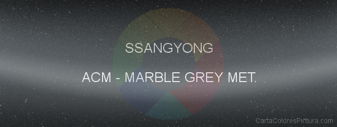 Pintura Ssangyong ACM Marble Grey Met.