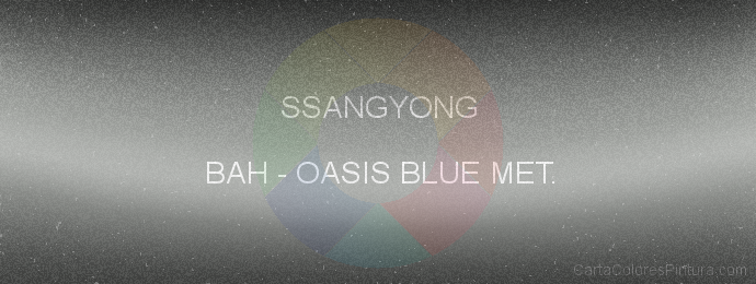 Pintura Ssangyong BAH Oasis Blue Met.