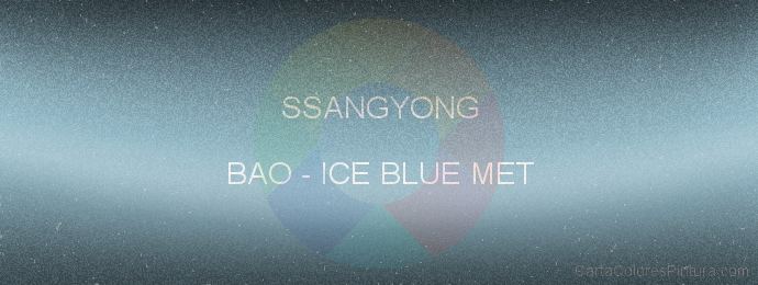 Pintura Ssangyong BAO Ice Blue Met