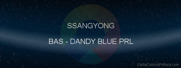 Pintura Ssangyong BAS Dandy Blue Prl
