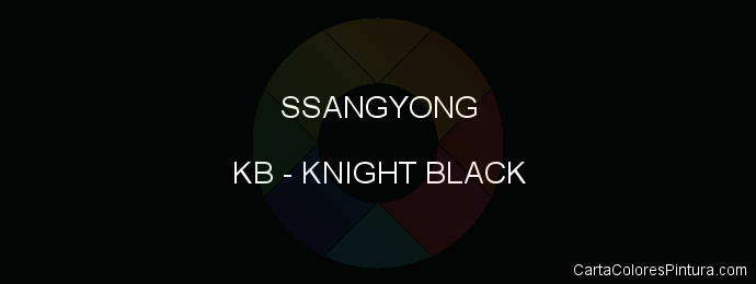 Pintura Ssangyong KB Knight Black