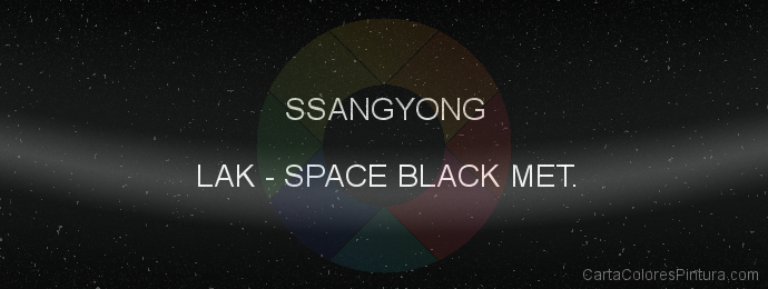 Pintura Ssangyong LAK Space Black Met.
