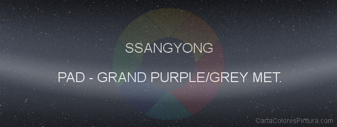 Pintura Ssangyong PAD Grand Purple/grey Met.