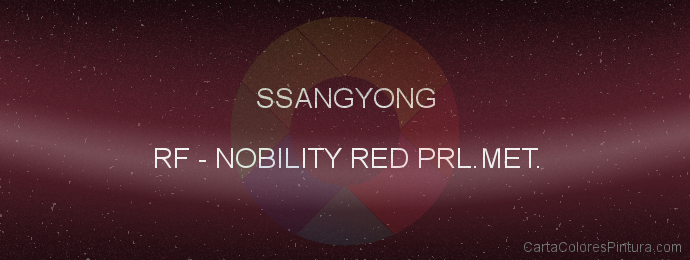 Pintura Ssangyong RF Nobility Red Prl.met.
