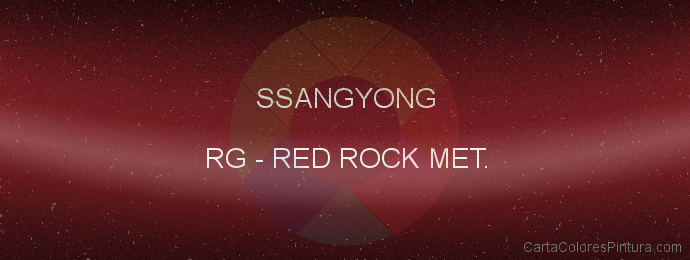 Pintura Ssangyong RG Red Rock Met.