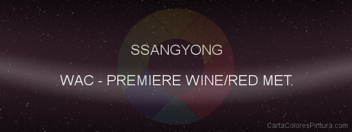 Pintura Ssangyong WAC Premiere Wine/red Met.