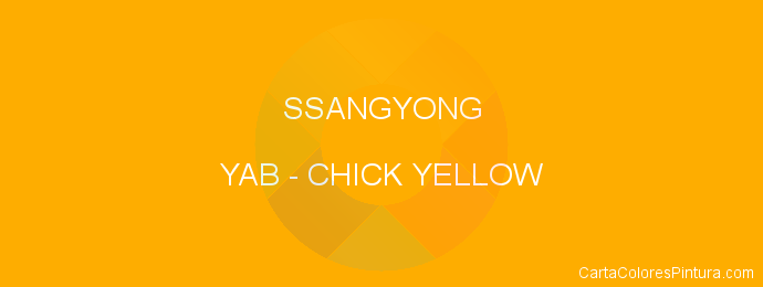 Pintura Ssangyong YAB Chick Yellow