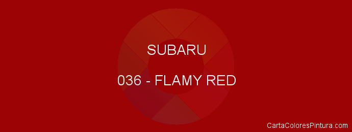 Pintura Subaru 036 Flamy Red