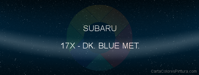 Pintura Subaru 17X Dk. Blue Met.