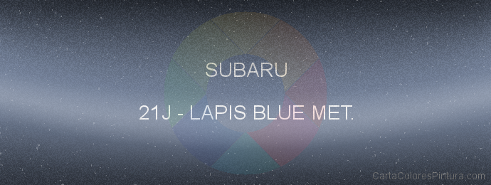 Pintura Subaru 21J Lapis Blue Met.