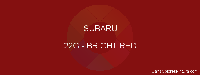 Pintura Subaru 22G Bright Red