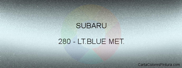 Pintura Subaru 280 Lt.blue Met.