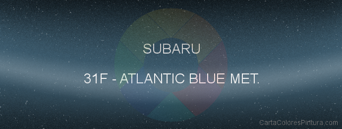 Pintura Subaru 31F Atlantic Blue Met.