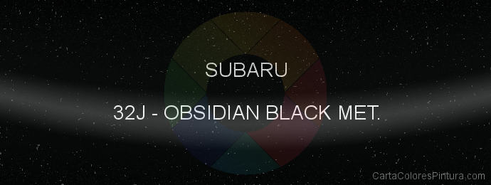 Pintura Subaru 32J Obsidian Black Met.