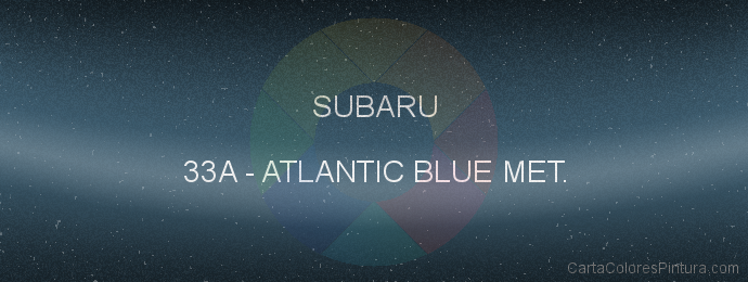 Pintura Subaru 33A Atlantic Blue Met.