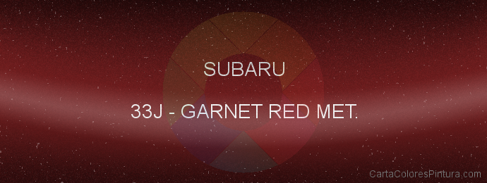 Pintura Subaru 33J Garnet Red Met.
