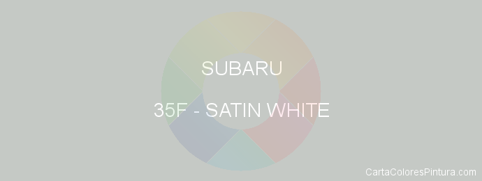 Pintura Subaru 35F Satin White