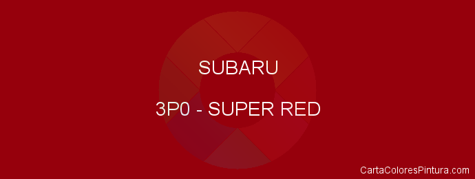 Pintura Subaru 3P0 Super Red