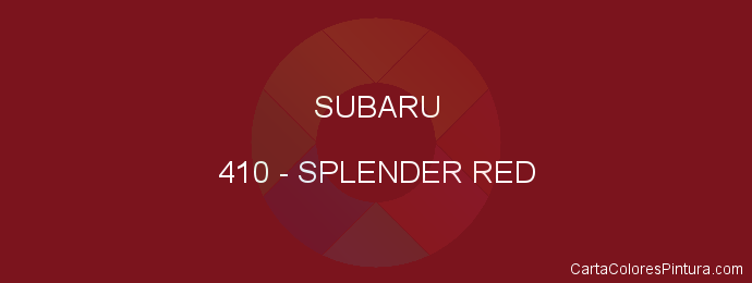 Pintura Subaru 410 Splender Red