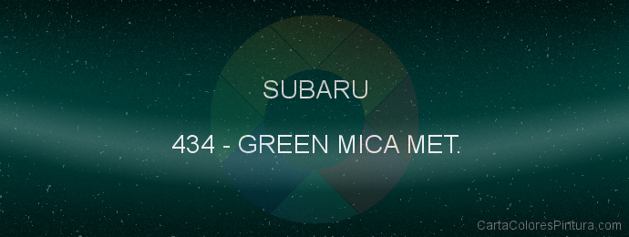 Pintura Subaru 434 Green Mica Met.