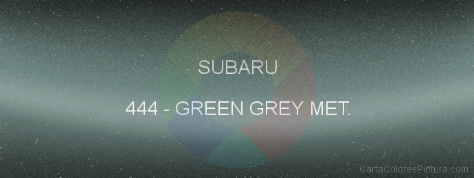 Pintura Subaru 444 Green Grey Met.