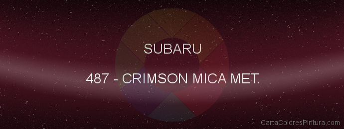 Pintura Subaru 487 Crimson Mica Met.