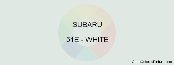 Pintura Subaru 51E White