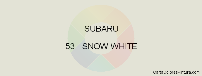 Pintura Subaru 53 Snow White