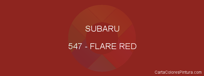 Pintura Subaru 547 Flare Red