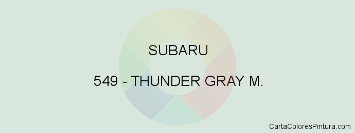 Pintura Subaru 549 Thunder Gray M.