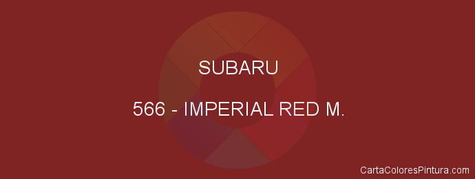 Pintura Subaru 566 Imperial Red M.