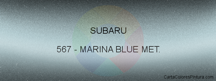 Pintura Subaru 567 Marina Blue Met.