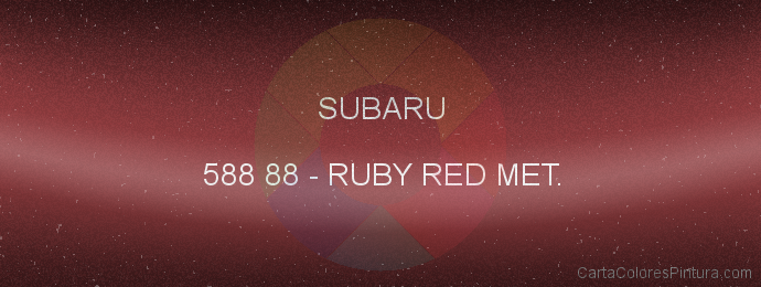 Pintura Subaru 588 88 Ruby Red Met.