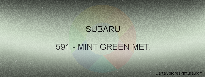 Pintura Subaru 591 Mint Green Met.