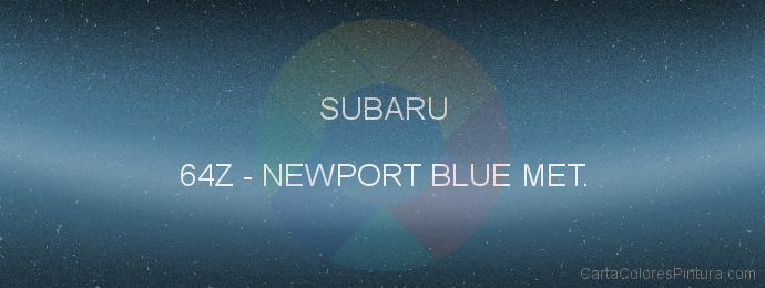 Pintura Subaru 64Z Newport Blue Met.