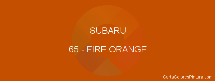 Pintura Subaru 65 Fire Orange