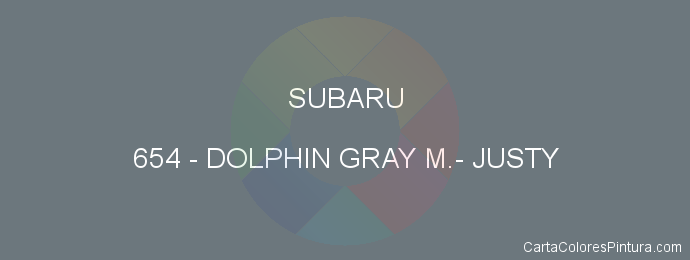 Pintura Subaru 654 Dolphin Gray M.- Justy