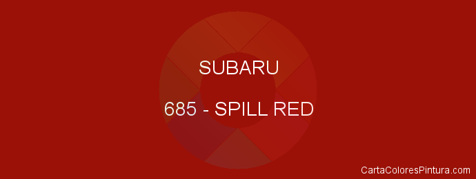 Pintura Subaru 685 Spill Red