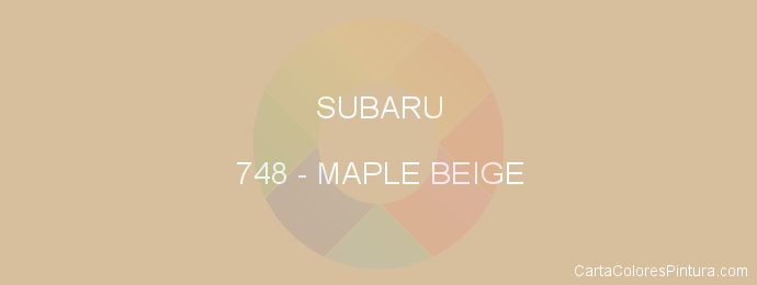 Pintura Subaru 748 Maple Beige