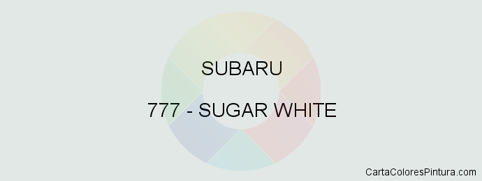 Pintura Subaru 777 Sugar White